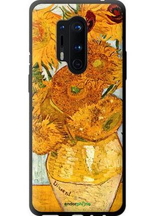 Чехол на oneplus 8 pro винсент ван гог. подсолнухи "162b-1896-2448"