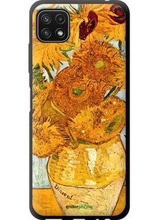 Чехол на samsung galaxy a22 5g a226b винсент ван гог. подсолнухи "162b-2581-2448"