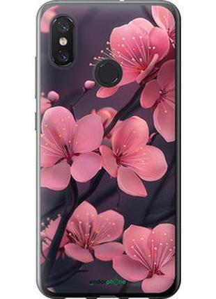Чехол на xiaomi mi8 пурпурная сакура "6075u-1499-2448"
