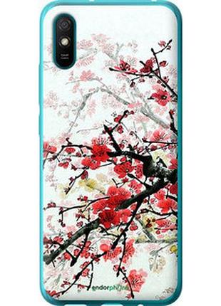 Чехол на xiaomi redmi 9a цветущий куст "831u-2034-2448"