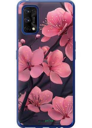 Чехол на realme 7 pro пурпурная сакура "6075u-2082-2448"