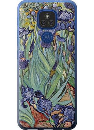 Чехол на motorola e7 plus винсент ван гог. ирисы "161u-2107-2448"