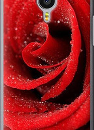 Чехол на meizu mx4 pro красная роза "529u-132-2448"