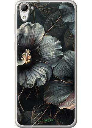 Чохол на htc desire 826 dual sim чорні квіти "6031u-312-2448"