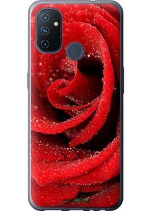 Чехол на oneplus nord n100 красная роза "529u-2130-2448"