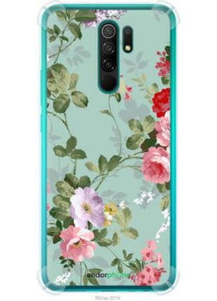 Чехол на xiaomi redmi 9 цветочные обои 2 "862sp-2019-2448"