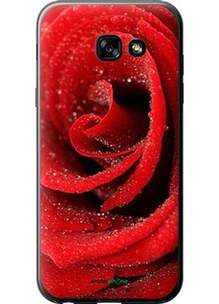 Чехол на samsung galaxy a5 (2017) красная роза "529t-444-2448"