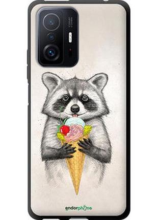Чохол на xiaomi 11t pro єнотик з морозивом "4602b-2552-2448"