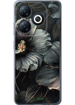 Чохол на tecno spark 20c bg7n чорні квіти "6031u-3627-2448"