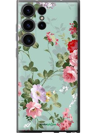 Чехол на samsung galaxy s23 ultra цветочные обои 2 "862u-2906-2448"
