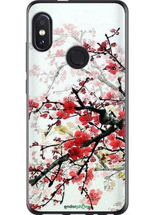 Чехол на xiaomi redmi note 5 цветущий куст "831t-1516-2448"
