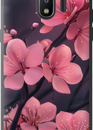 Чехол на samsung galaxy j2 2018 пурпурная сакура "6075u-1351-2448"