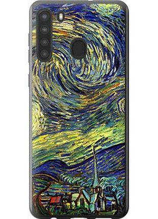 Чохол на samsung galaxy a21 вінсент ван гог. зоряна ніч "163u-1841-2448"