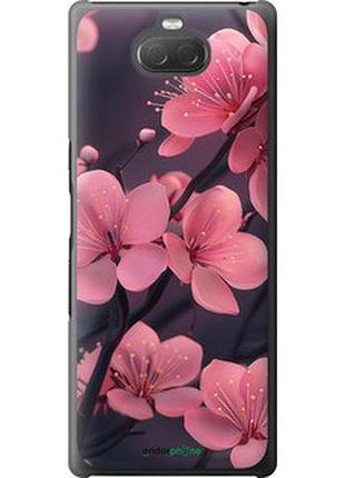 Чехол на sony xperia 10 i4113 пурпурная сакура "6075t-1688-2448"