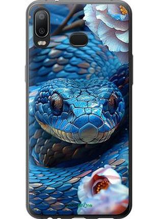 Чехол на samsung galaxy a6s blue snake "6079u-1604-2448"