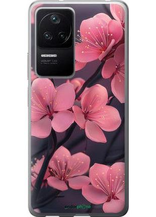 Чехол на xiaomi redmi k40s пурпурная сакура "6075u-2582-2448"