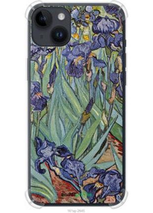 Чехол на iphone 14 plus винсент ван гог. ирисы "161sp-2645-2448"