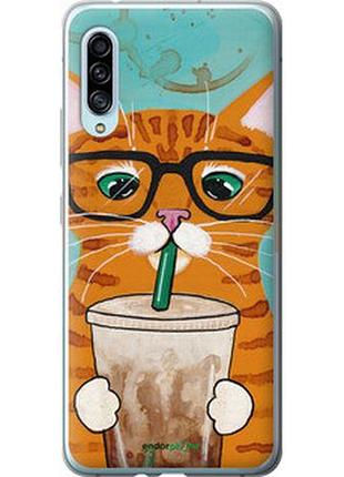 Чехол на samsung galaxy a90 5g зеленоглазый кот в очках "4054u-1800-2448"