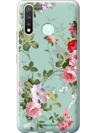 Чехол на vivo y19 цветочные обои 2 "862u-630-2448"