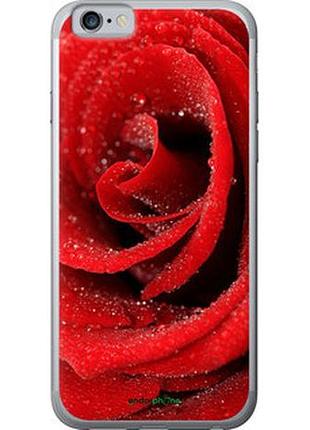 Чехол на iphone 6s красная роза "529t-90-2448"