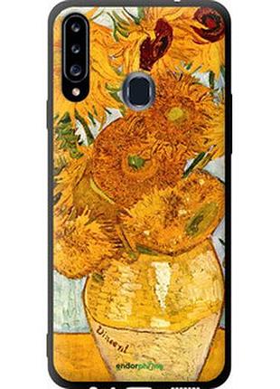Чехол на samsung galaxy a20s a207f винсент ван гог. подсолнухи "162b-1775-2448"