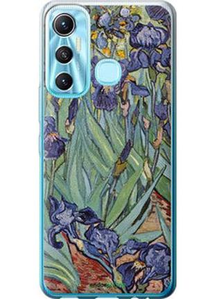 Чехол на infinix hot 11 винсент ван гог. ирисы "161u-2762-2448"
