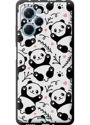 Чехол на xiaomi redmi note 12 pro speed панды "4318b-3334-2448"