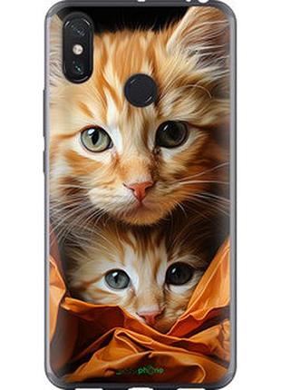 Чехол на xiaomi mi max 3 котики 2 "5664t-1534-2448"
