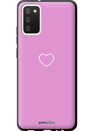 Чехол на samsung galaxy a02s a025f сердце 2 "4863b-2203-2448"