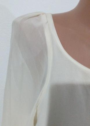 Двошарова шифонова довга блуза туніка2 фото
