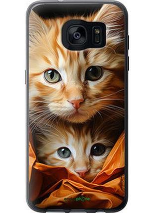 Чехол на samsung galaxy s7 edge g935f котики 2 "5664t-257-2448"