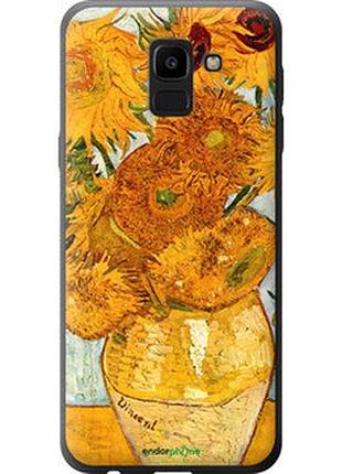 Чехол на samsung galaxy j6 2018 винсент ван гог. подсолнухи "162u-1486-2448"