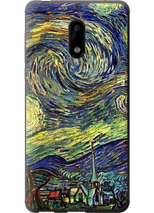 Чехол на nokia 6 винсент ван гог. звёздная ночь "163t-898-2448"