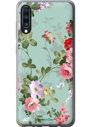 Чехол на samsung galaxy a70 2019 a705f цветочные обои 2 "862t-1675-2448"