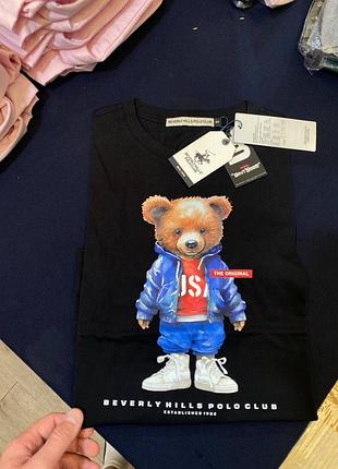 Футболка polo bear  унісекс футболка з ведмедем,футболка унисекс с медведем