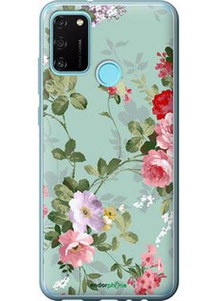 Чехол на huawei honor 9a цветочные обои 2 "862u-1900-2448"