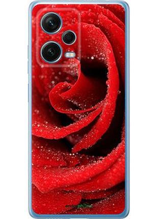 Чехол на xiaomi redmi note 12 pro+ 5g красная роза "529u-3612-2448"