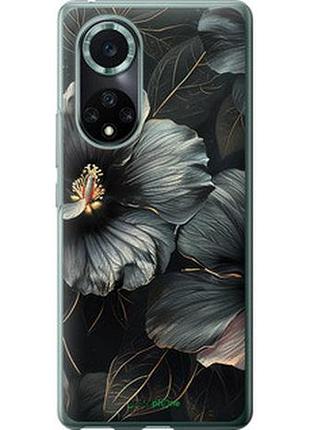 Чохол на huawei nova 9 pro чорні квіти "6031u-2503-2448"