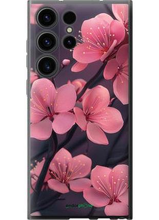 Чехол на samsung galaxy s23 ultra пурпурная сакура "6075u-2906-2448"