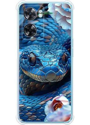 Чехол на oppo a57s blue snake "6079sp-2931-2448"