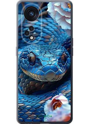 Чехол на oppo oppo reno 8t 5g blue snake "6079u-3122-2448"