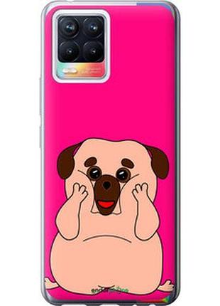 Чохол на realme 8 веселий мопс "4908u-2303-2448"
