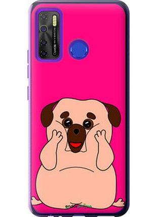 Чехол на tecno spark 5 pro kd7 весёлый мопс "4908u-2445-2448"