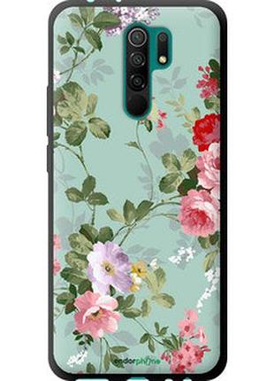Чехол на xiaomi redmi 9 цветочные обои 2 "862b-2019-2448"