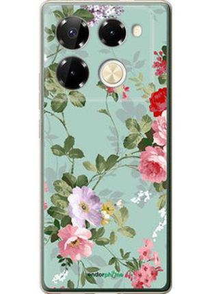 Чехол на infinix note 40 pro+ 5g цветочные обои 2 "862u-3801-2448"