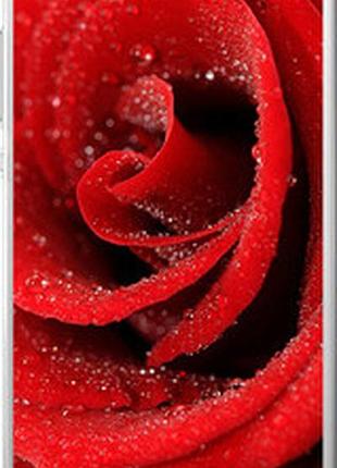 Чехол на huawei ascend p8 красная роза "529u-123-2448"