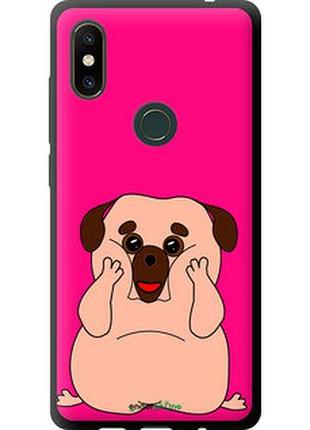 Чохол на xiaomi mi mix 2s веселий мопс "4908b-1438-2448"