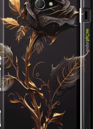Чехол на sony xperia m2 dual d2302 роза 3 "5552m-61-2448"