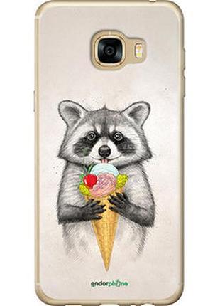 Чохол на samsung galaxy c5 c5000 єнотик з морозивом "4602t-301-2448"