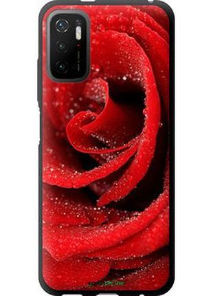 Чехол на xiaomi poco m3 pro красная роза "529b-2369-2448"